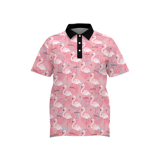 Maple Leaf Flamingos